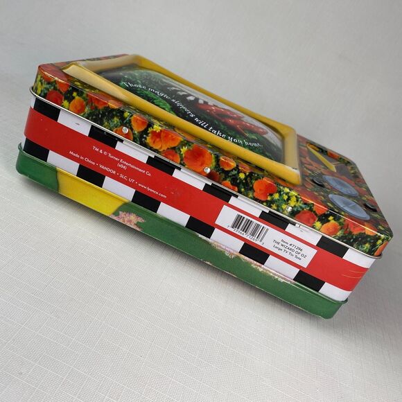 *RARE* Vintage WIZARD OF OZ "RUBY SLIPPERS" Television Tin LUNCH BOX! Vandor TV - Picture 6 of 14